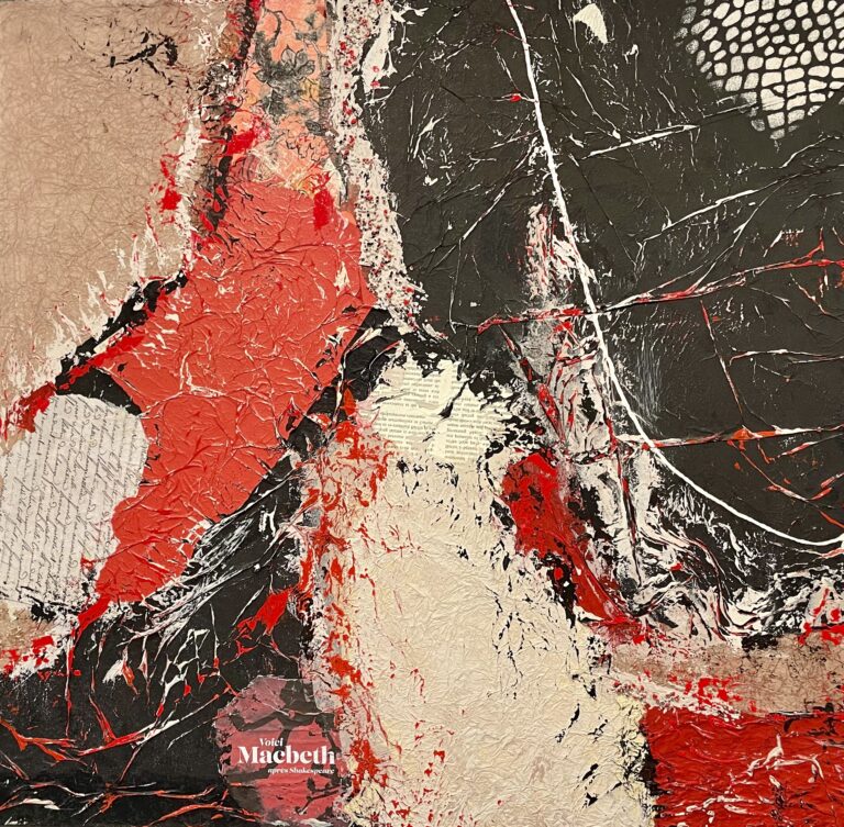 En Rouge et Noire (Acryl). Châssis 3D 60x60