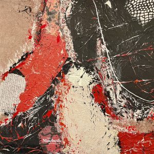 En Rouge et Noire (Acryl). Châssis 3D 60x60